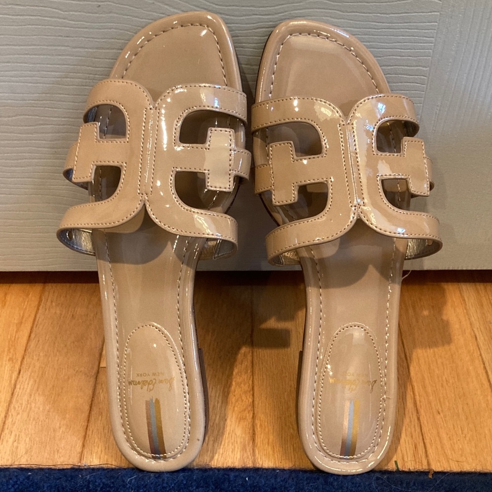 Sam Edelman Glossy Beige Sandals